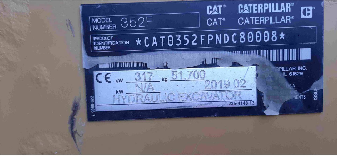 Гусеничный экскаватор CAT 352F: фото 25