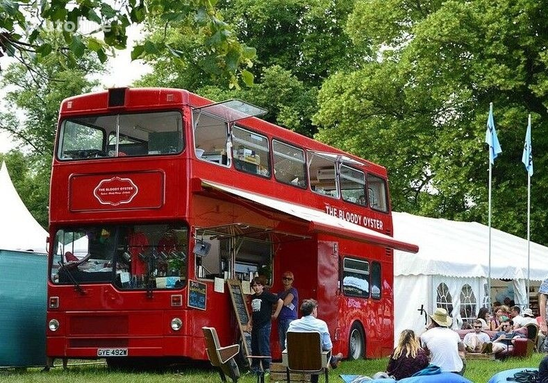 Двухэтажный автобус British Bus modern style shell for fixed site / permanent static use, cafe,: фото 1