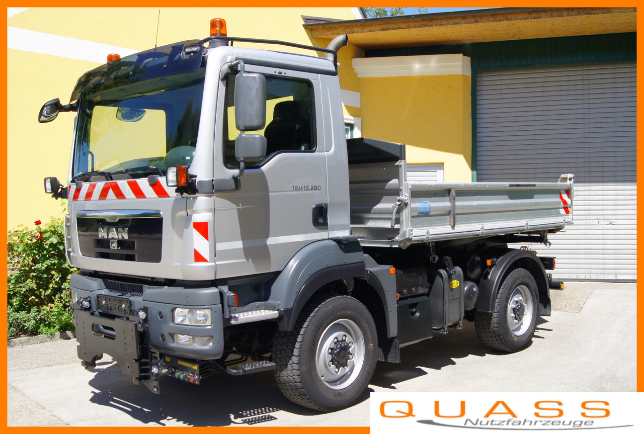MAN TGM 13.290/4x4/TÜV/Euro 5/einzelbereift/Winterdienst/MEILLER - Самосвал: фото 1 MAN TGM 13.290/4x4/TÜV/Euro 5/einzelbereift/Winterdienst/MEILLER - Самосвал: фото 1