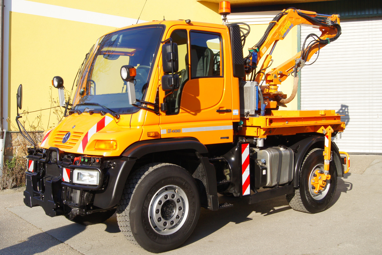 MERCEDES-BENZ Unimog U 400/Hydrostat/Mähtür +MULAG MHU 800 - Самосвал: фото 2 MERCEDES-BENZ Unimog U 400/Hydrostat/Mähtür +MULAG MHU 800 - Самосвал: фото 2