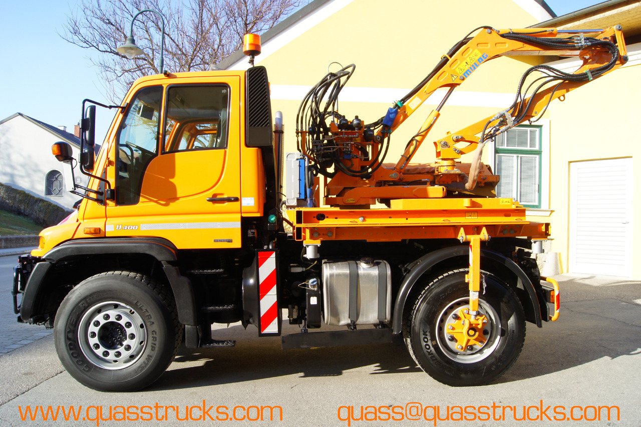MERCEDES-BENZ Unimog U 400/Hydrostat/Mähtür +MULAG MHU 800 - Самосвал: фото 3 MERCEDES-BENZ Unimog U 400/Hydrostat/Mähtür +MULAG MHU 800 - Самосвал: фото 3