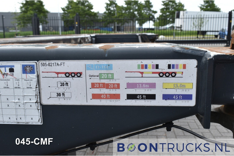 Полуприцеп-контейнеровоз/ Сменный кузов D-Tec FLEXITRAILER | 2x20-30-40-45ft HC * 2x EXTENDABLE * LIFT AXLE * NL TRAILER: фото 14