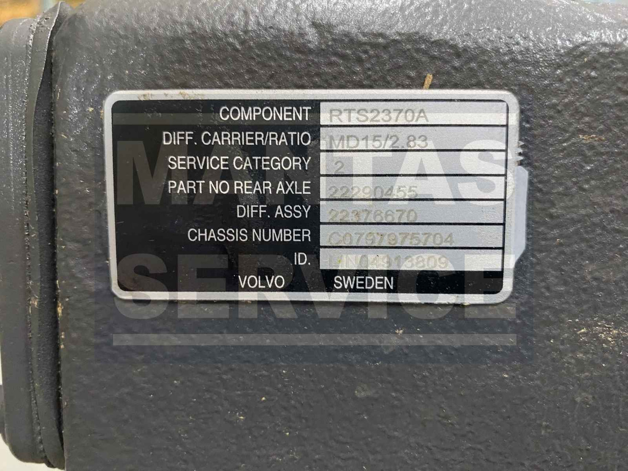 VOLVO DIFFERENTIAL CARRIER 22376670 - Дифференциал для Грузовиков: фото 3 VOLVO DIFFERENTIAL CARRIER 22376670 - Дифференциал для Грузовиков: фото 3