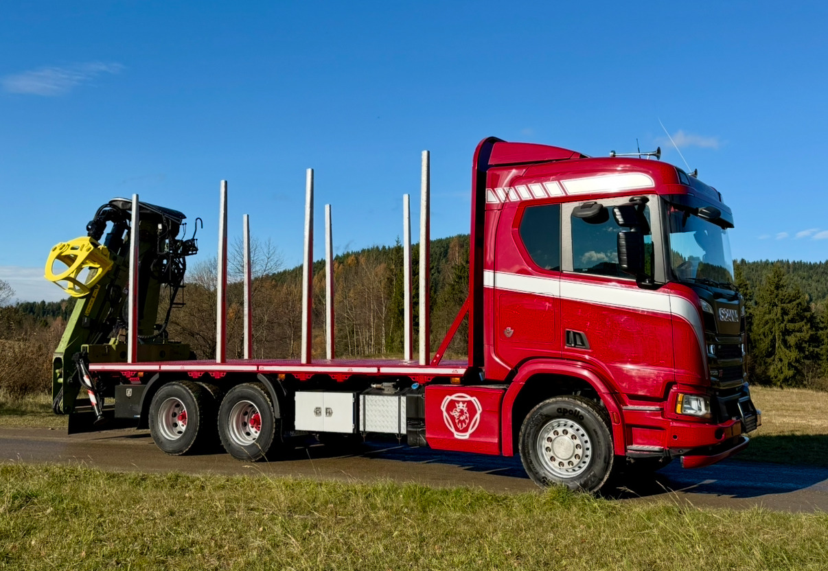Лесовоз, Автоманипулятор SCANIA R520 XT: фото 7