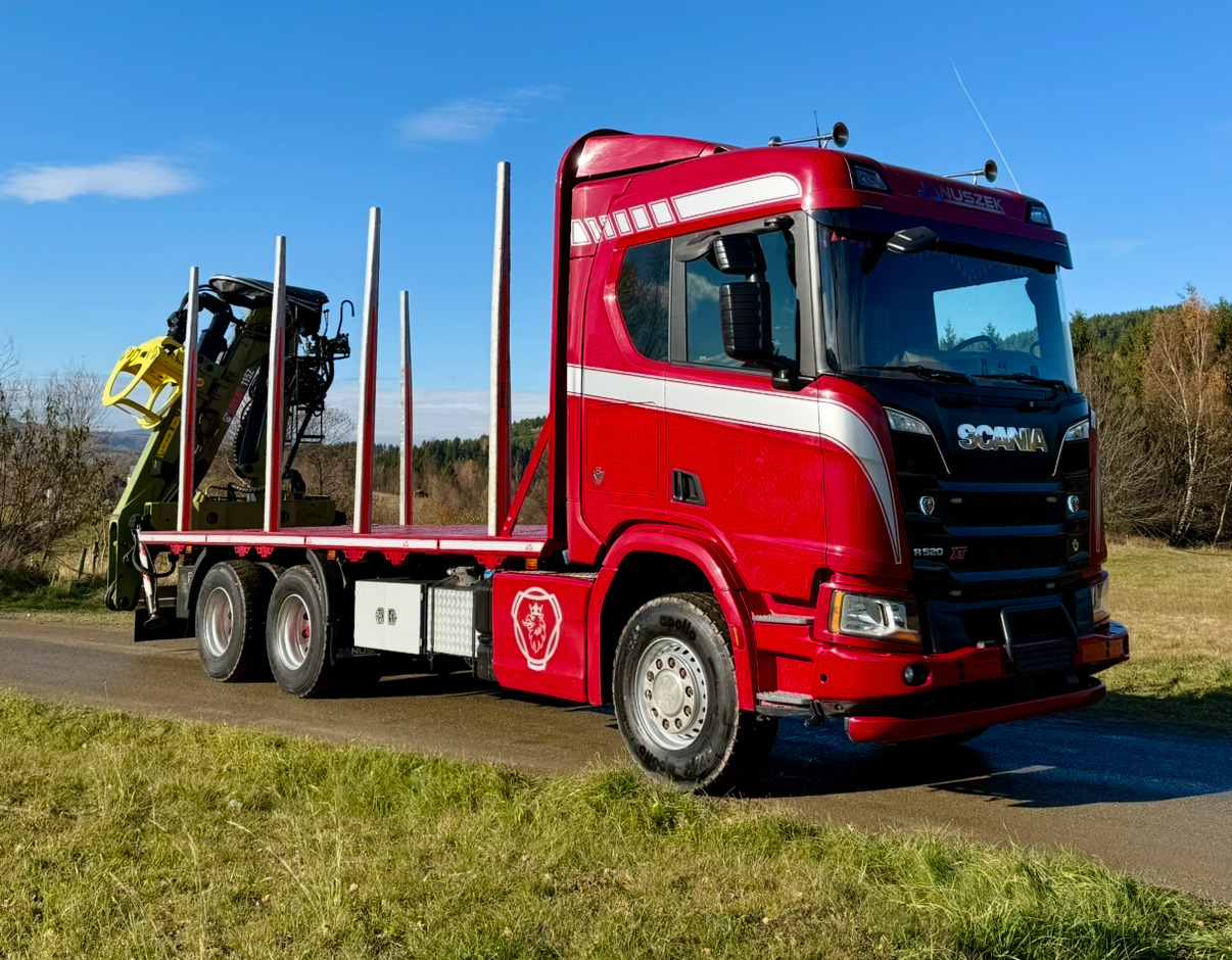 Лесовоз, Автоманипулятор SCANIA R520 XT: фото 8