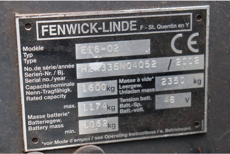 Электропогрузчик Linde E16-02: фото 19
