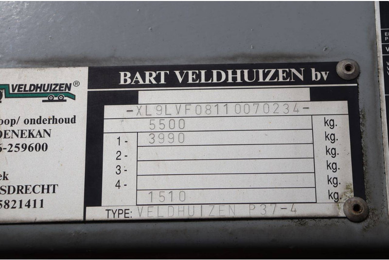 Полуприцеп-фургон VELDHUIZEN P37-4: фото 9