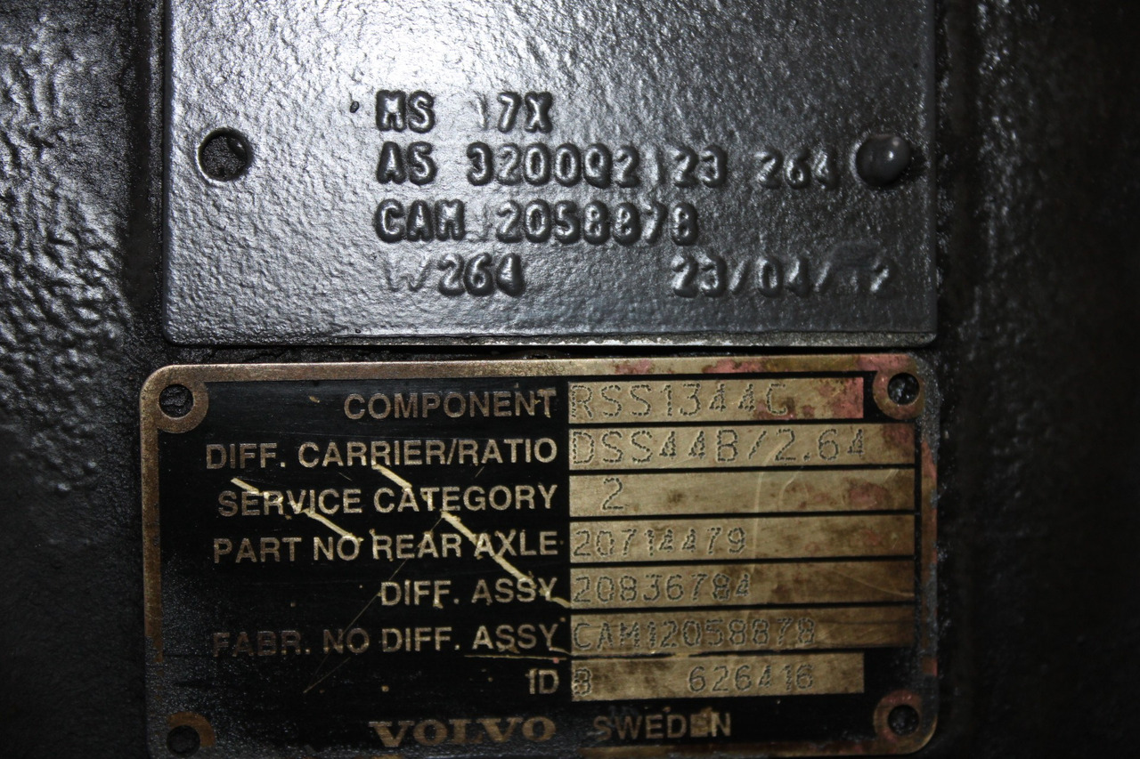 DIFERENTIAL VOLVO MS 17X RSS1344C R=2,85 20836784 - Дифференциал для Грузовиков: фото 3 DIFERENTIAL VOLVO MS 17X RSS1344C R=2,85 20836784 - Дифференциал для Грузовиков: фото 3