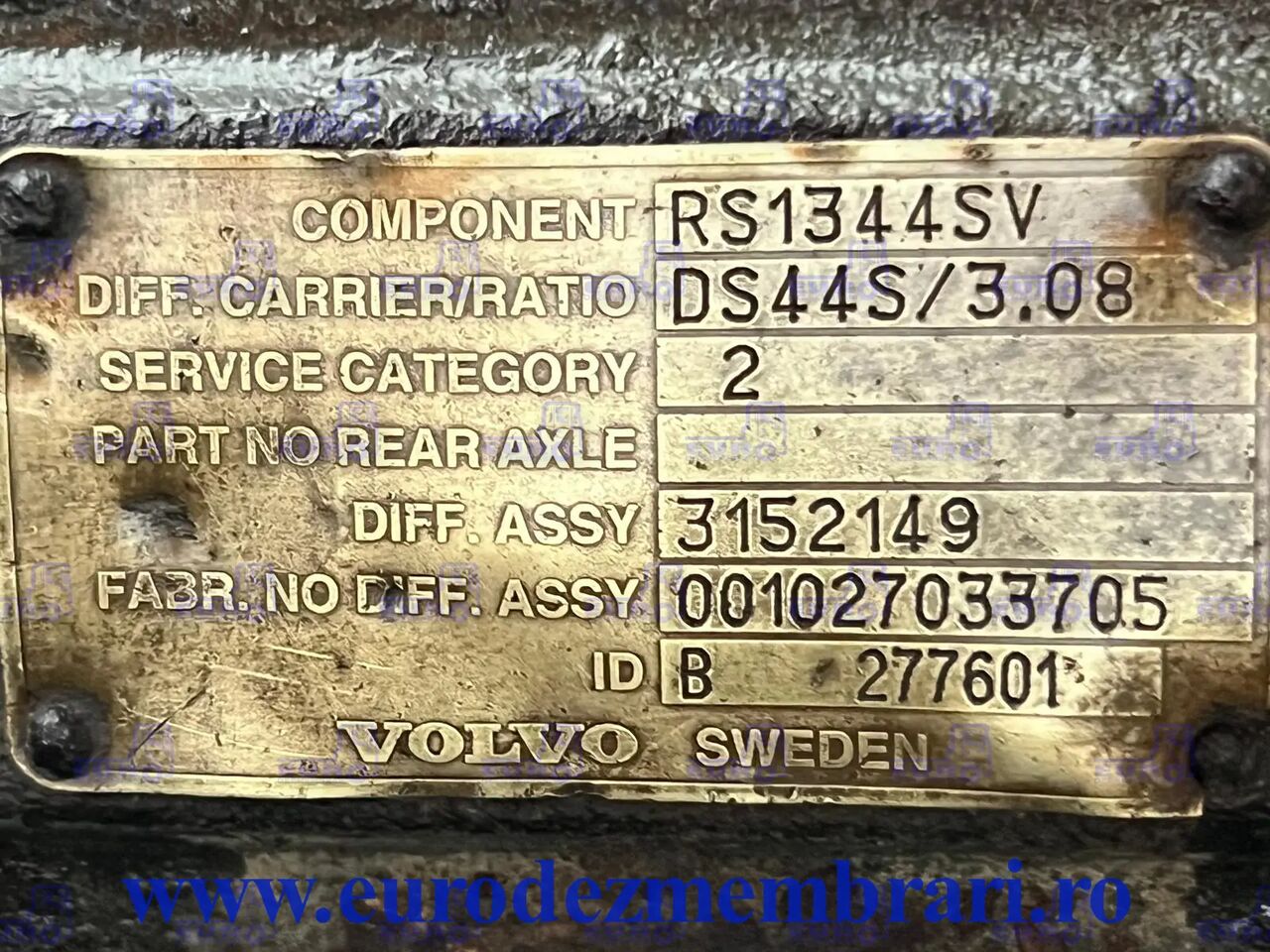 DIFERENTIAL VOLVO R=3.08 - Дифференциал для Грузовиков: фото 3 DIFERENTIAL VOLVO R=3.08 - Дифференциал для Грузовиков: фото 3