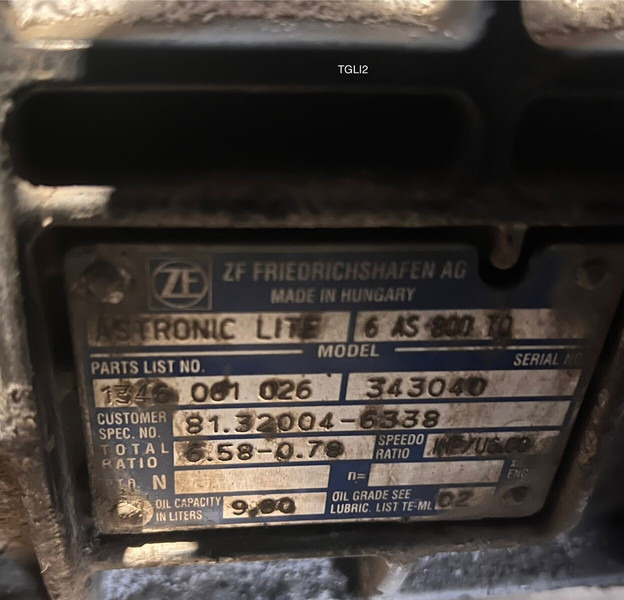 MAN 6AS800TO - Запчасти: фото 2 MAN 6AS800TO - Запчасти: фото 2