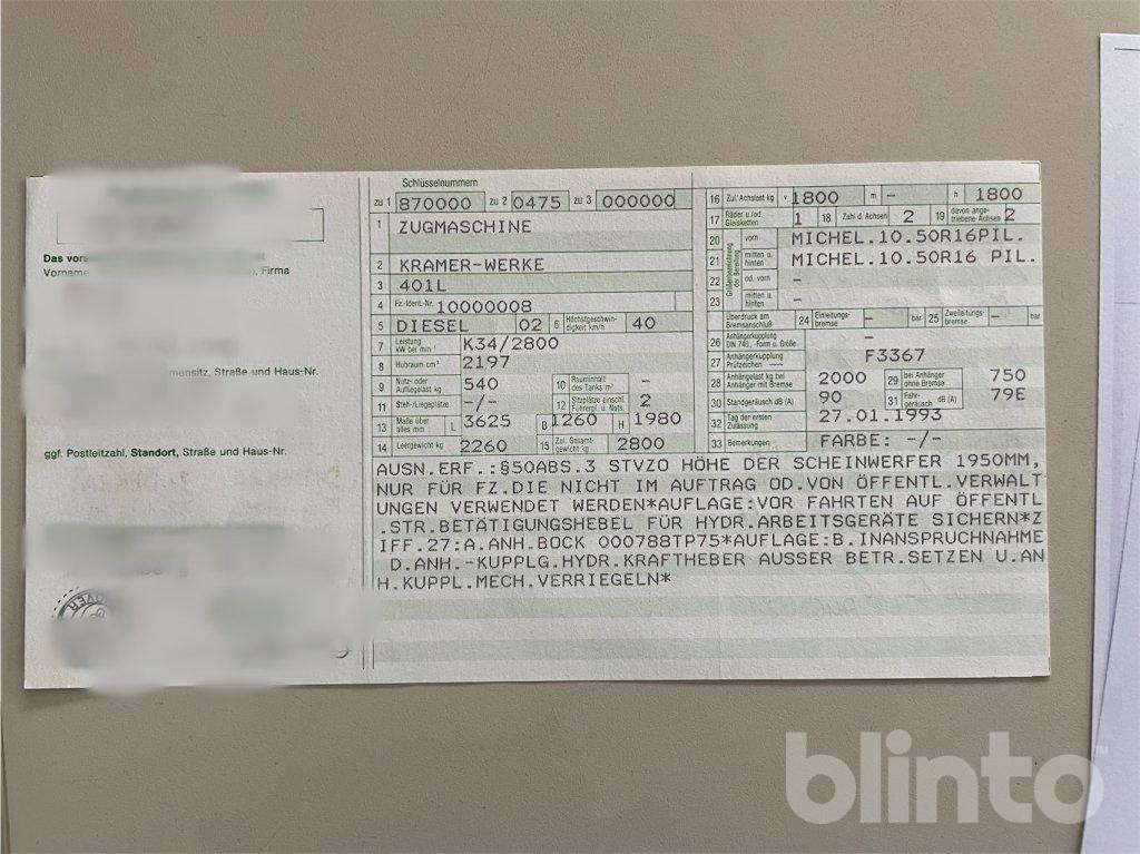 Коммунальная/ Специальная техника Kramer Tremo 401L (1991): фото 32 Коммунальная/ Специальная техника Kramer Tremo 401L (1991): фото 32