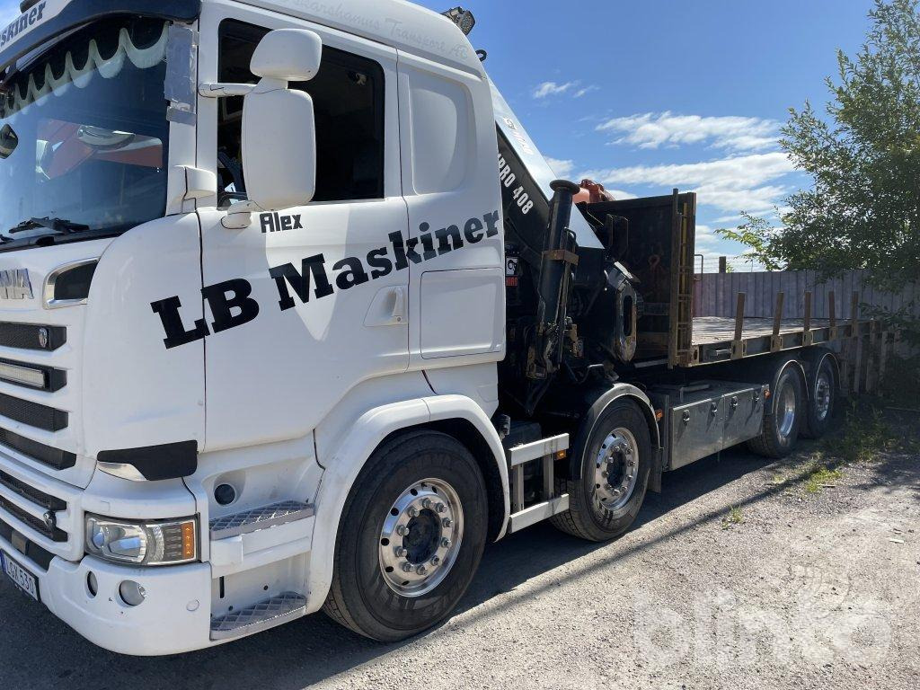 SCANIA V8 530 8x4 - Грузовик бортовой/ Платформа, Автоманипулятор: фото 1 SCANIA V8 530 8x4 - Грузовик бортовой/ Платформа, Автоманипулятор: фото 1