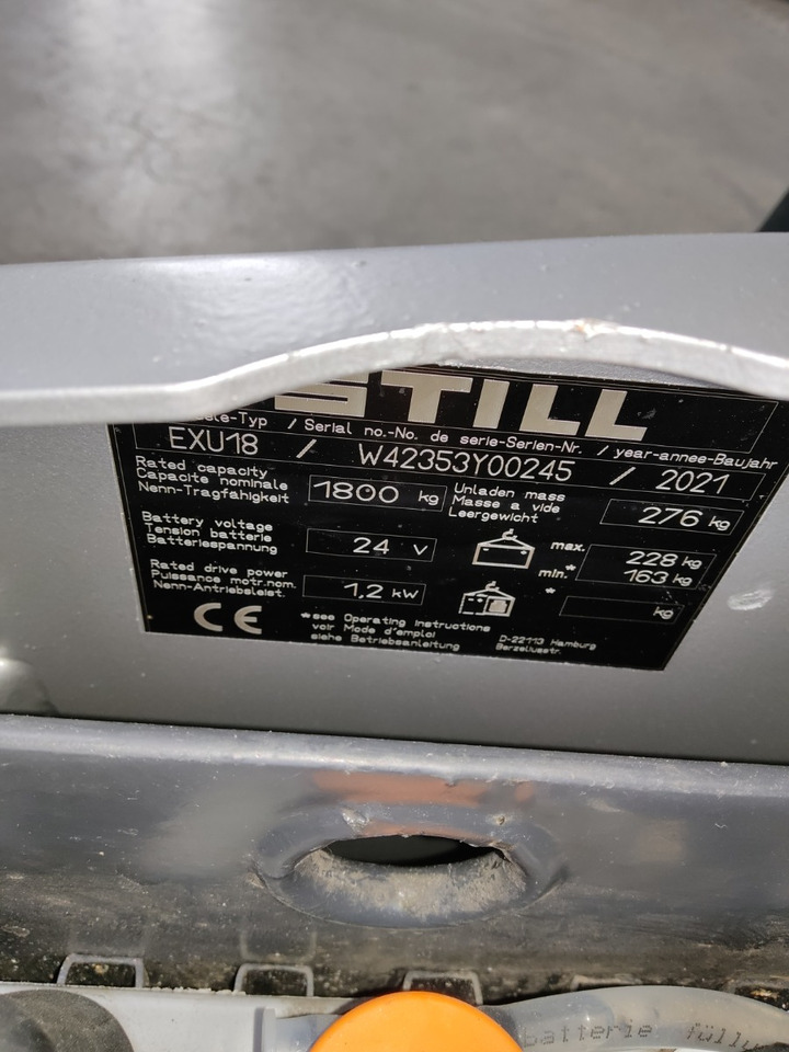 Still EXU18/BATT.NEU - Тележка: фото 5 Still EXU18/BATT.NEU - Тележка: фото 5