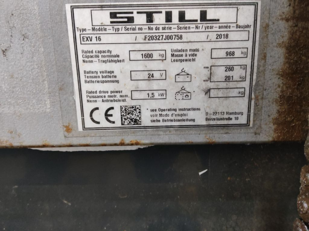 Still EXV16 - Штабелер: фото 5 Still EXV16 - Штабелер: фото 5