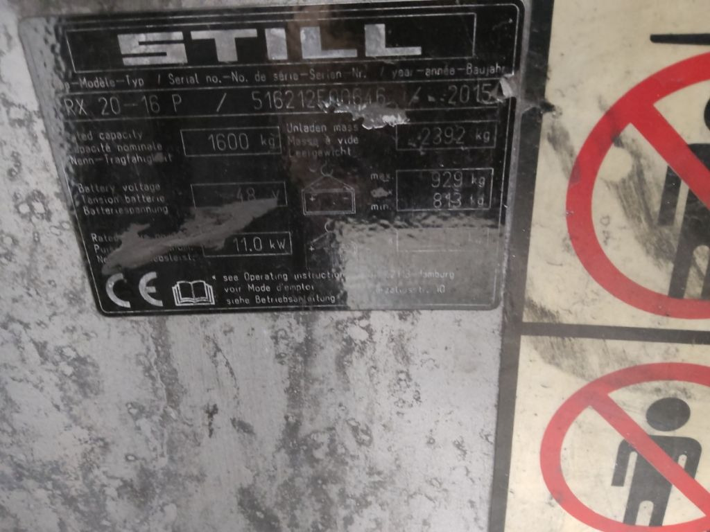 Still RX20-16P - Электропогрузчик: фото 5 Still RX20-16P - Электропогрузчик: фото 5