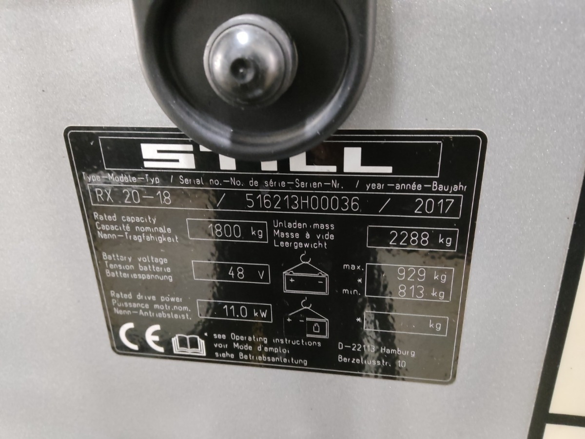 Still RX20-18 - Электропогрузчик: фото 5 Still RX20-18 - Электропогрузчик: фото 5