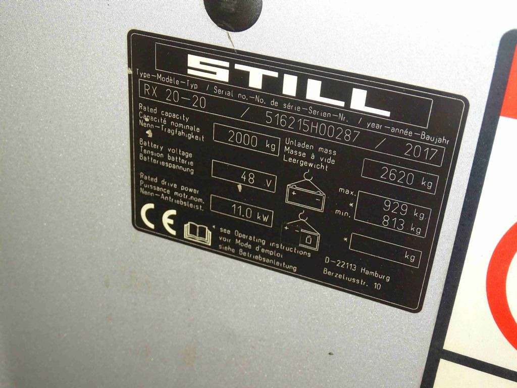 Still RX20-20 - Электропогрузчик: фото 5 Still RX20-20 - Электропогрузчик: фото 5