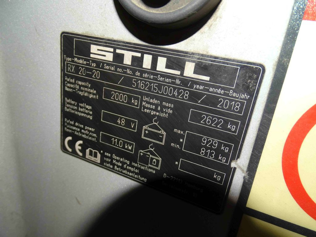 Still RX20-20 - Электропогрузчик: фото 5 Still RX20-20 - Электропогрузчик: фото 5