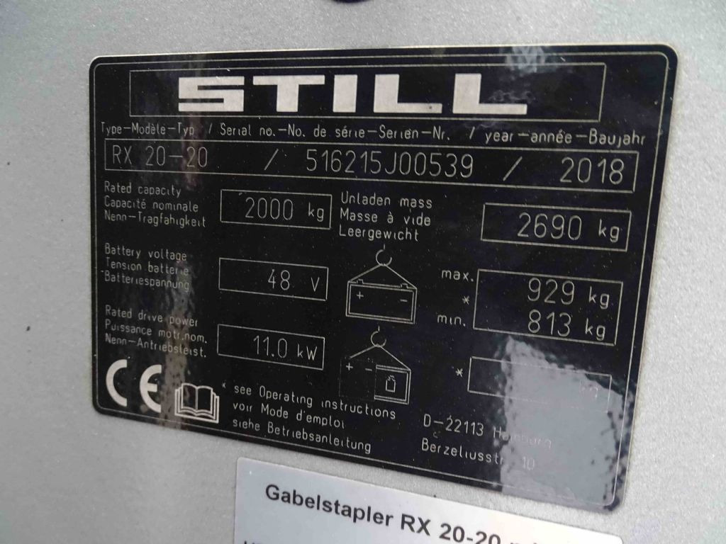 Still RX20-20 - Электропогрузчик: фото 5 Still RX20-20 - Электропогрузчик: фото 5