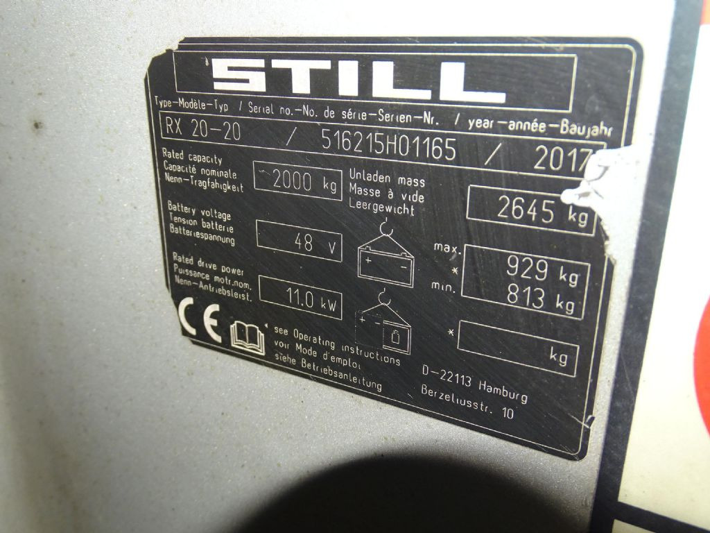 Still RX20-20 - Электропогрузчик: фото 5 Still RX20-20 - Электропогрузчик: фото 5