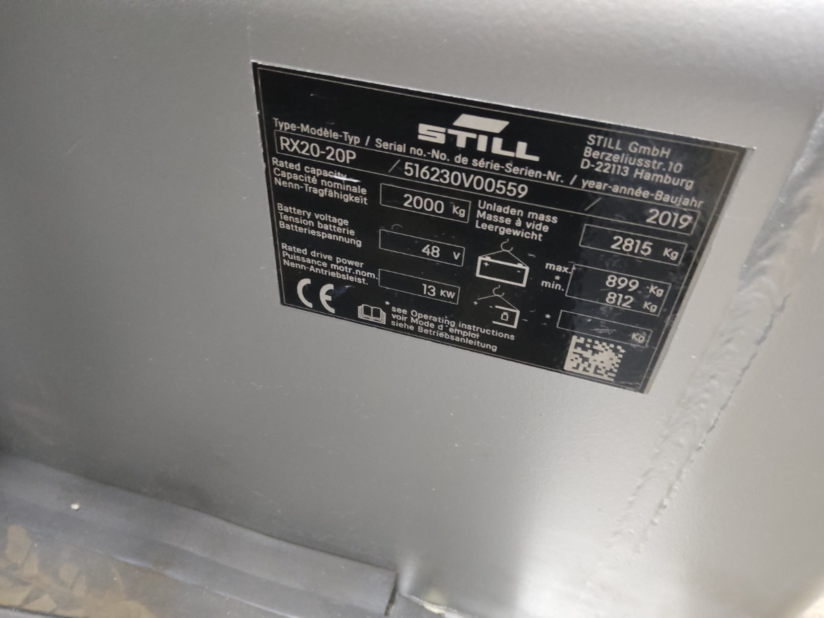 Still RX20-20P - Электропогрузчик: фото 5 Still RX20-20P - Электропогрузчик: фото 5