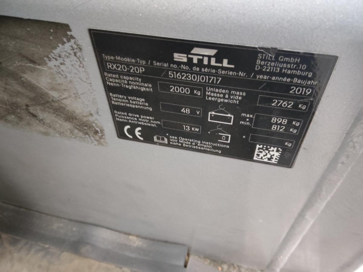 Still RX20-20P/LIION - Электропогрузчик: фото 4 Still RX20-20P/LIION - Электропогрузчик: фото 4