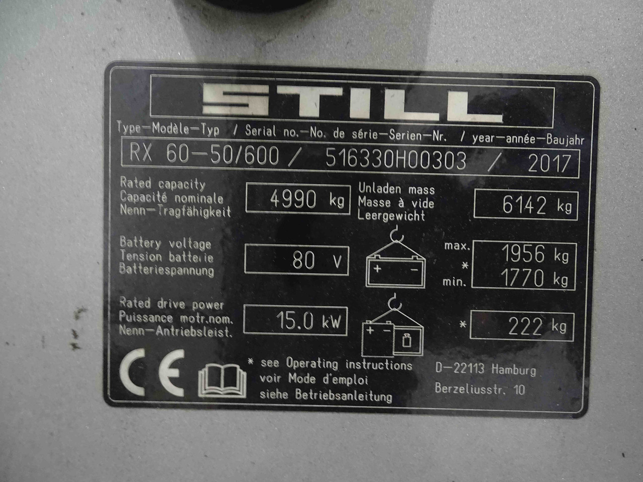 Still RX60-50/600 - Электропогрузчик: фото 5 Still RX60-50/600 - Электропогрузчик: фото 5