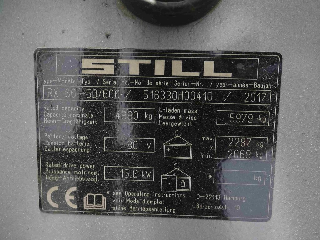 Still RX60-50/600 - Электропогрузчик: фото 5 Still RX60-50/600 - Электропогрузчик: фото 5