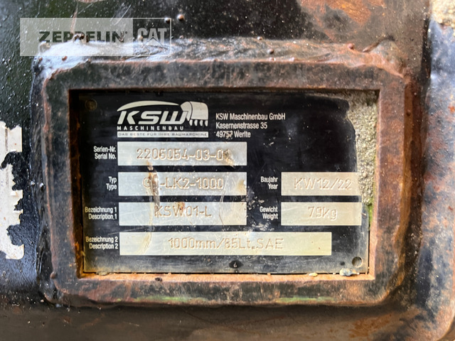 Komponenten GL1000 MS01 - Ковш для экскаватора для Строительной техники: фото 3 Komponenten GL1000 MS01 - Ковш для экскаватора для Строительной техники: фото 3