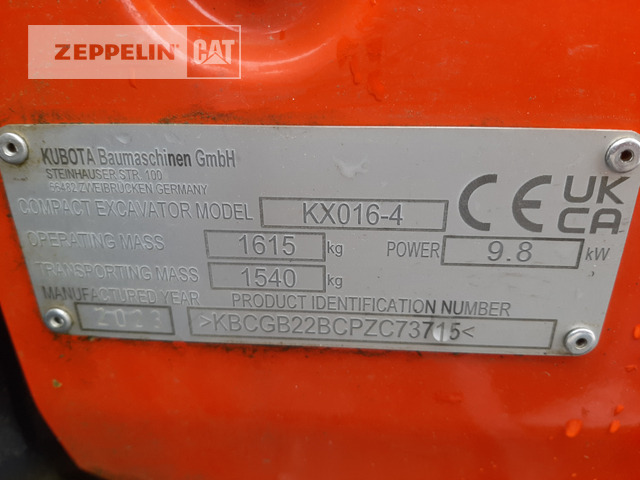 Мини-экскаватор Kubota KX016-4: фото 21 Мини-экскаватор Kubota KX016-4: фото 21