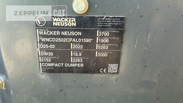 Wacker DW30 - Сочленённый самосвал: фото 5 Wacker DW30 - Сочленённый самосвал: фото 5