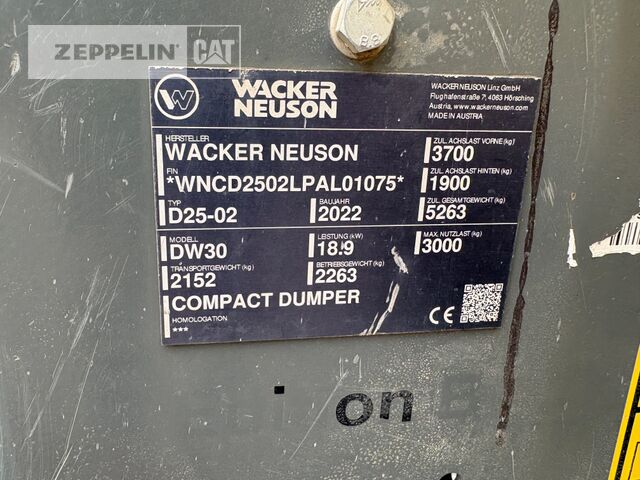 Сочленённый самосвал Wacker DW30: фото 13